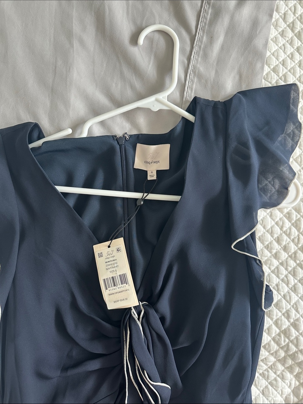 Cinq a Sept Navy Dress with Tags